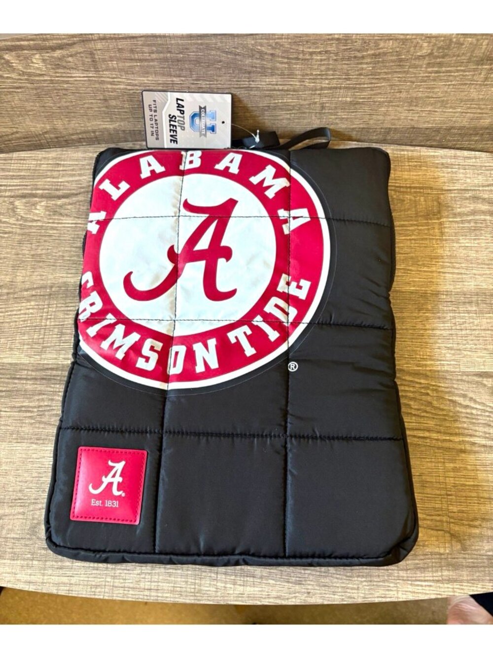 Collegiate U Padded Water-Resistant Alabama Crimson Tide 17in Laptop Sleeve